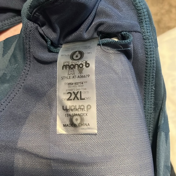 Mono B Seeing Stars Zip Front Sports Bra - Picture 3 of 3